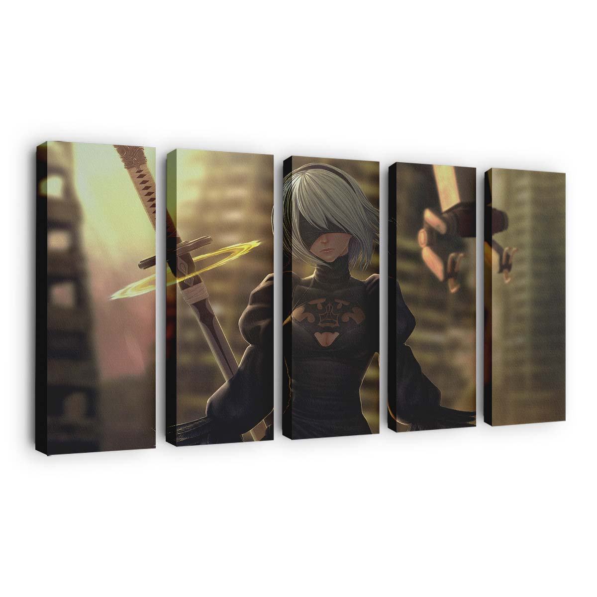 nier automata game artwork 4k qz